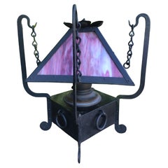 Antique A&C Miller Kerosene Lamp Cir 1910  stickley era-  W4014 - 40% OFF SALE