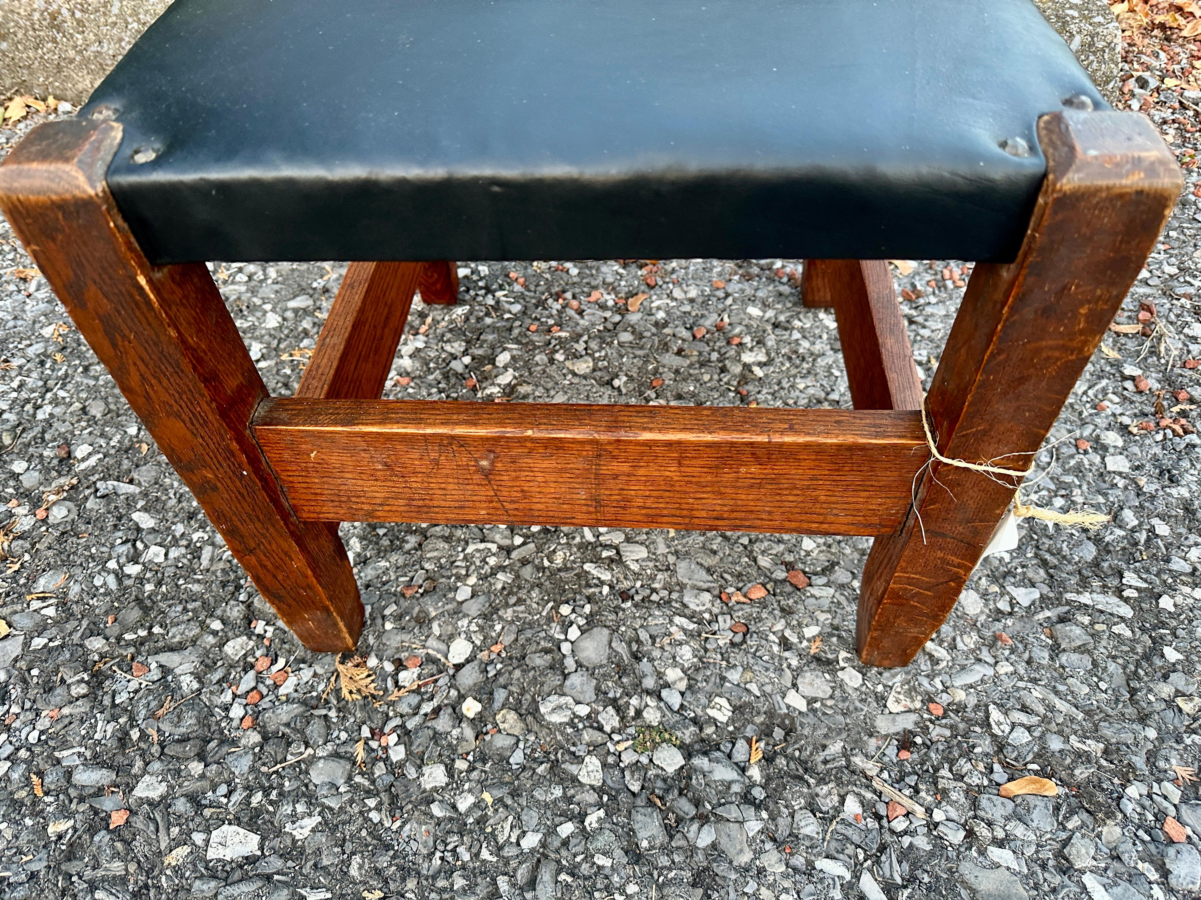 Early 20th Century Antique Arts & Crafts Mission Footstool  Stickley era    SALE     SALE extra OFF For Sale