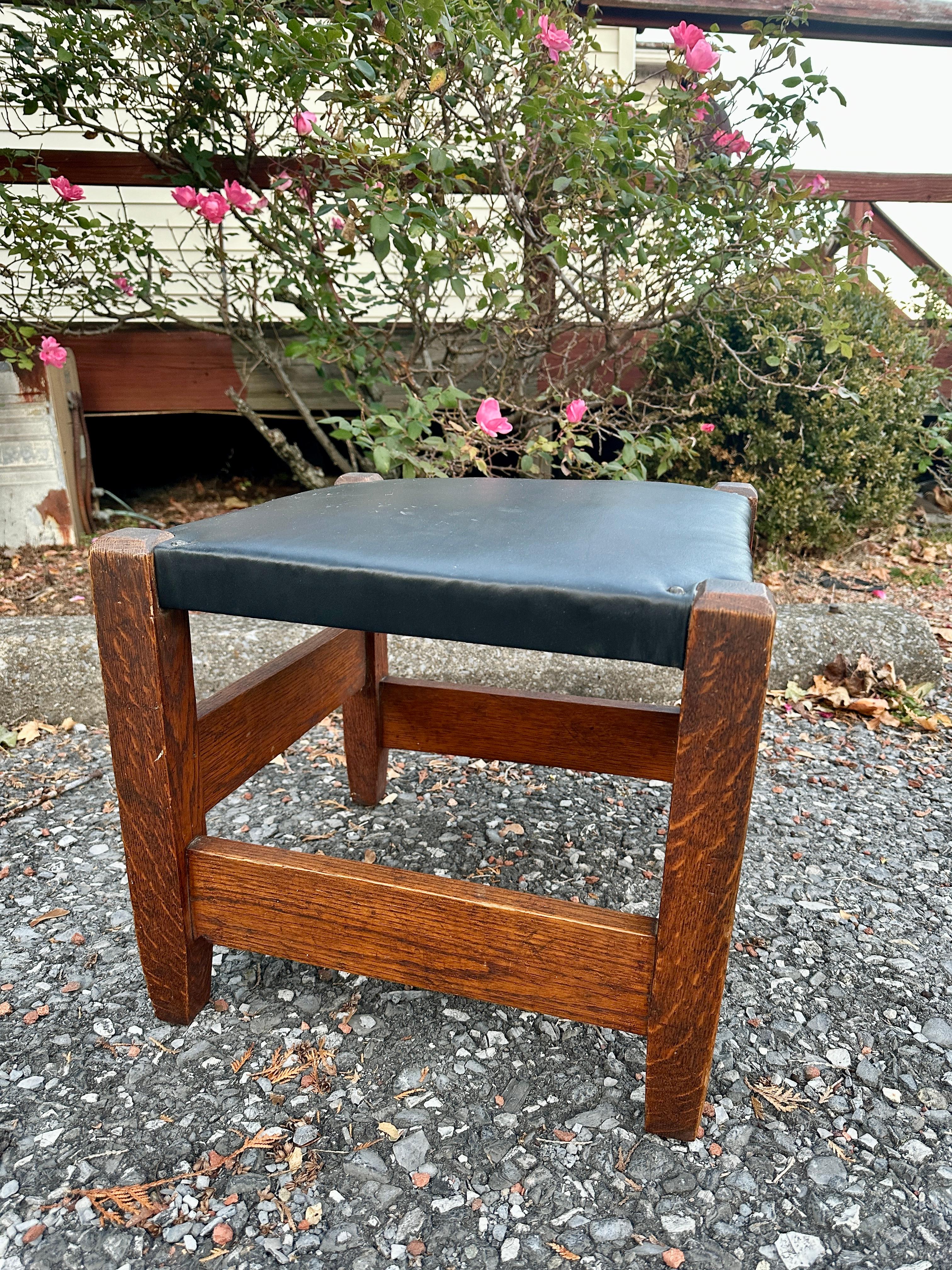 Antique Arts & Crafts Mission Footstool  Stickley era    SALE     SALE extra OFF For Sale 1