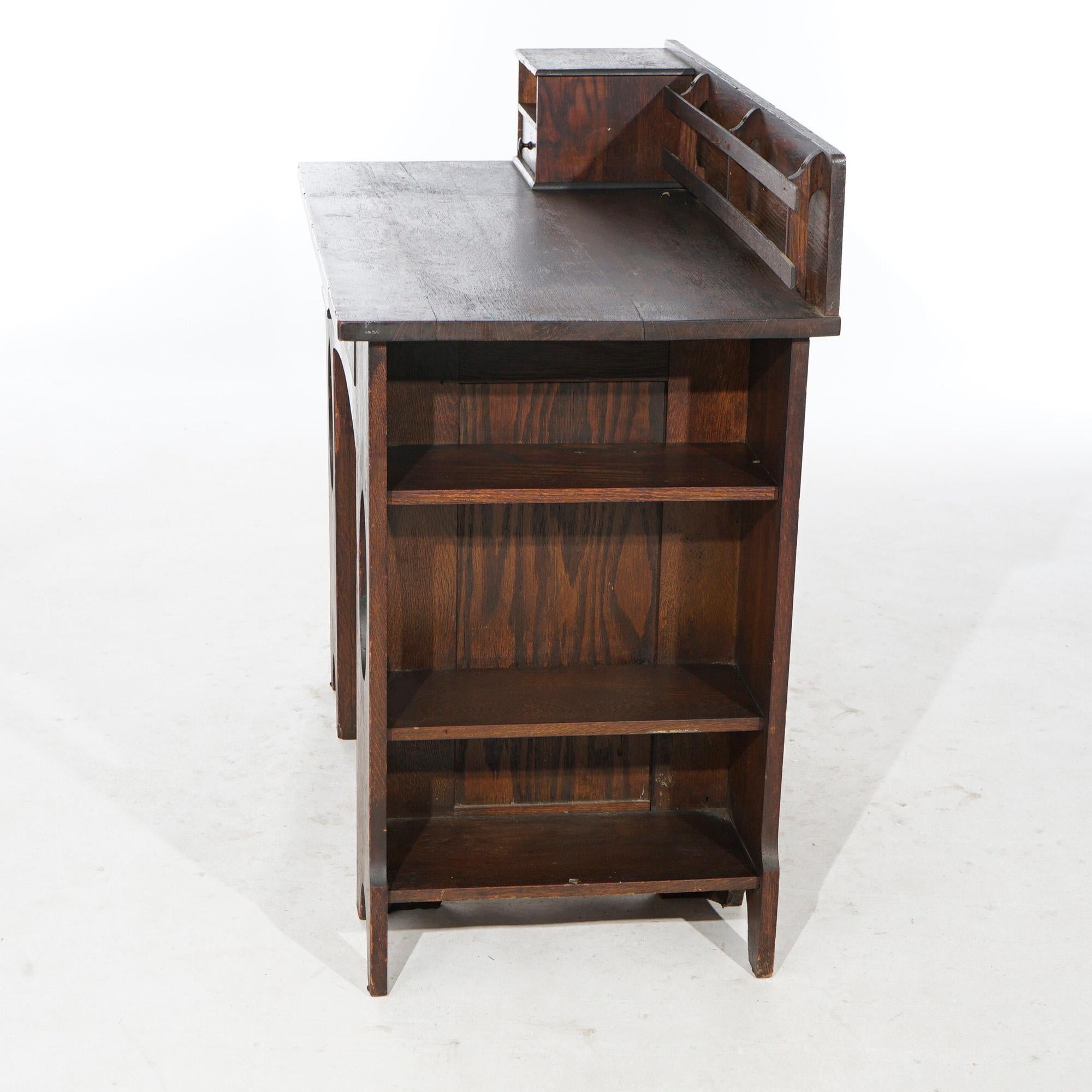 arts and crafts desk with storage