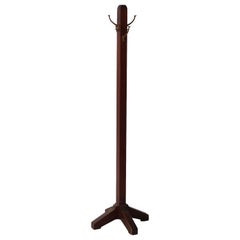 Antique Arts & Crafts Mission Mahogany Hall Tree Circa 1910