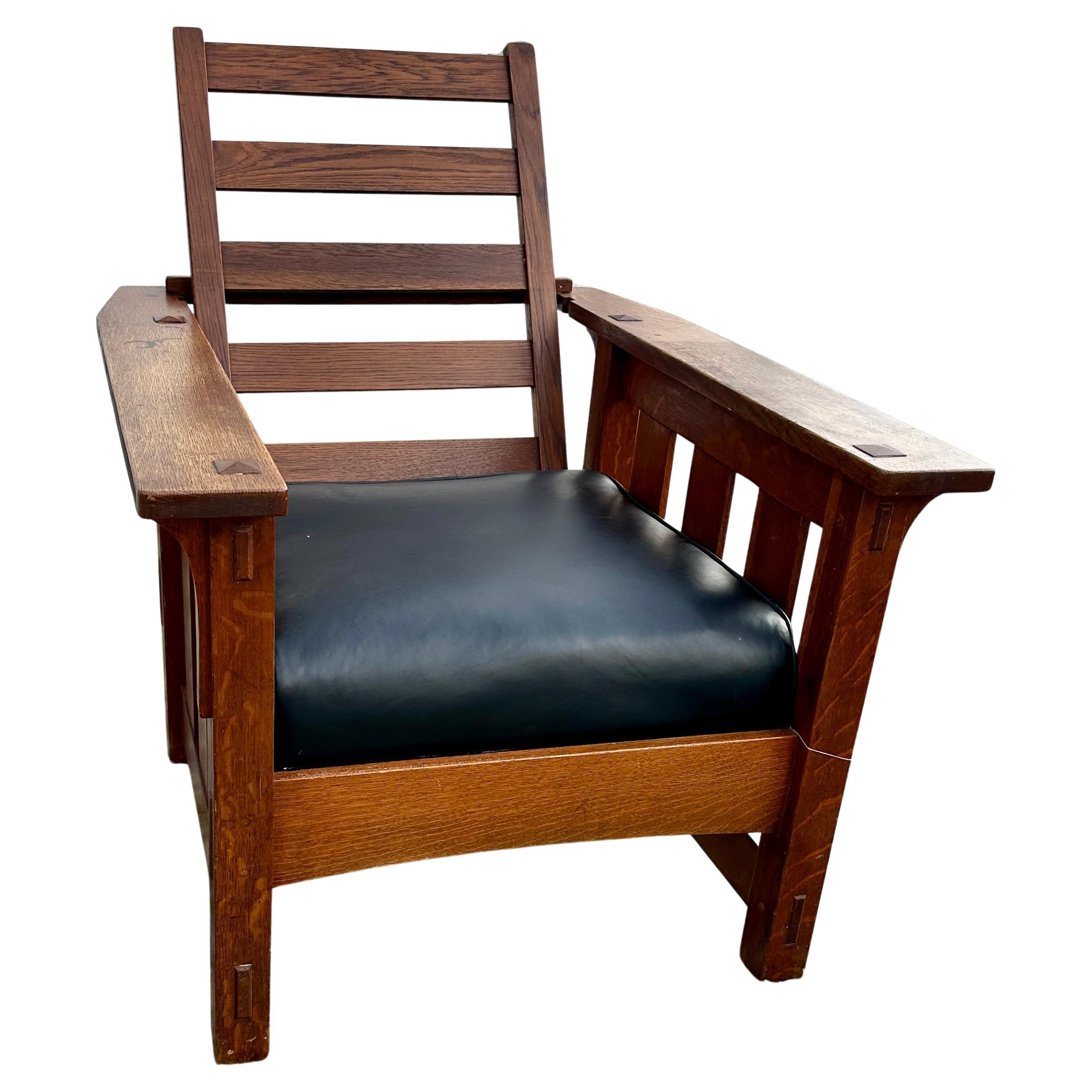 Sedia Mission Arts & Crafts di "Brooks" - Epoca Stickley - W7454
