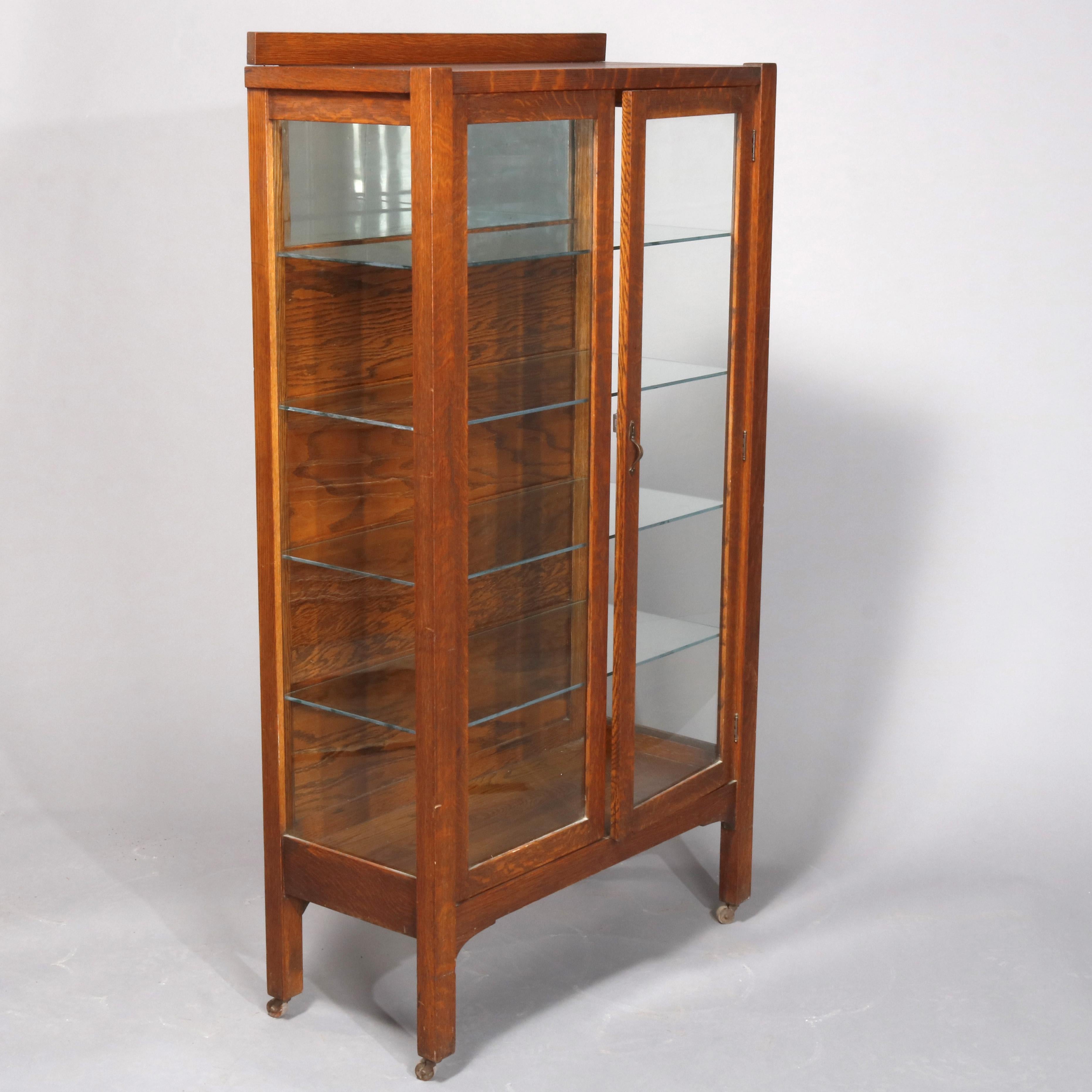 mission style china cabinet