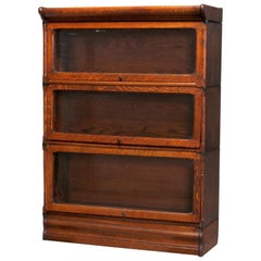 Antique Arts & Crafts Mission Oak Barrister Bookcase, circa 1910