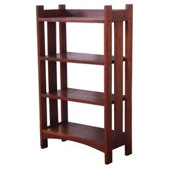 Antique Arts & Crafts Mission Oak Book Shelf, circa 1900