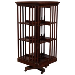 Antique Arts & Crafts Mission Oak Danner Revolving Bookcase:: circa 1910