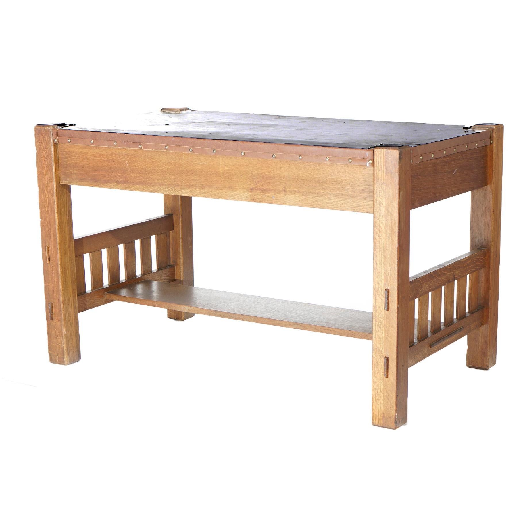 antique mission oak desk