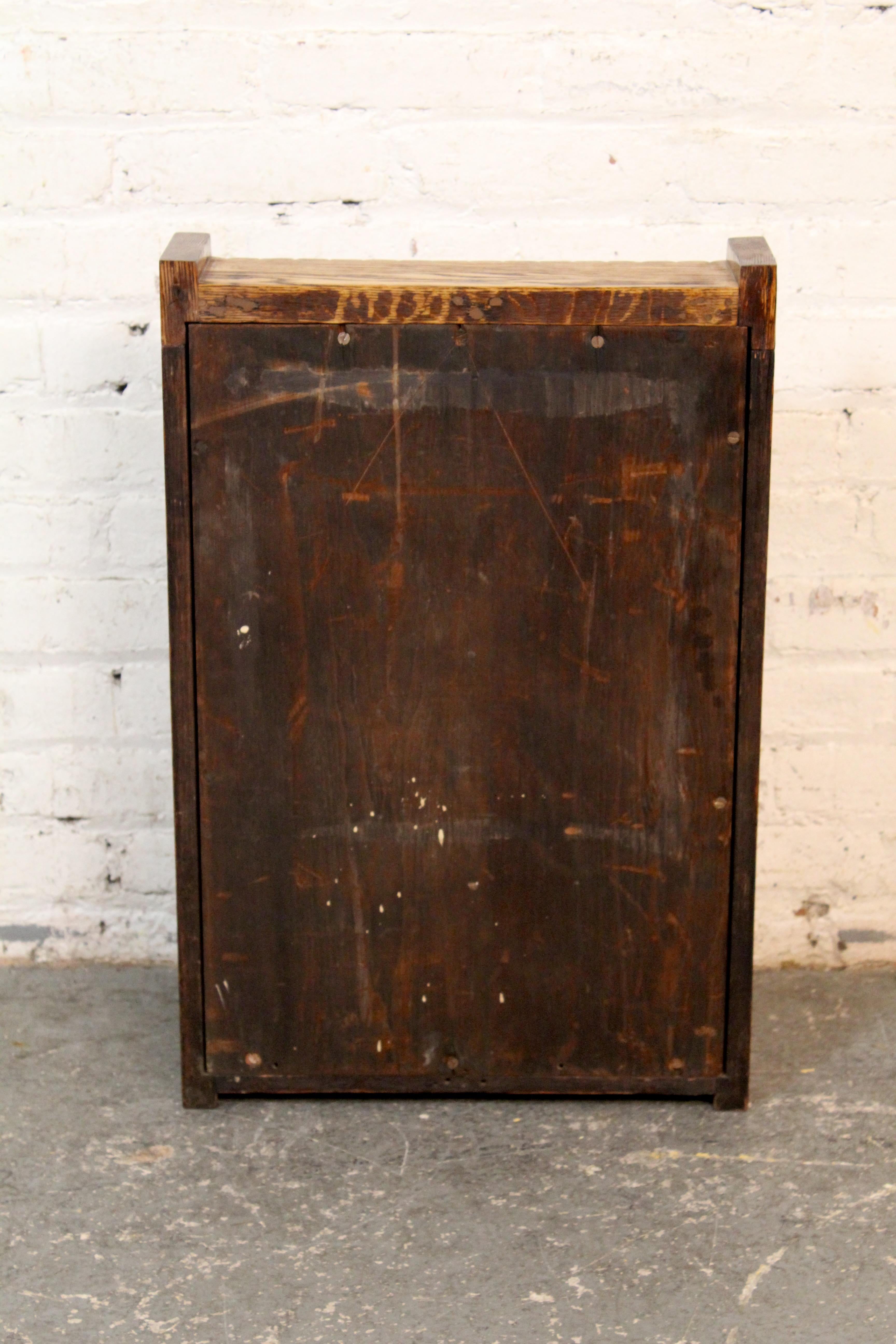 Américain Antique Mission Arts & Crafts Oak Fold Mirror de rasage pliant en vente