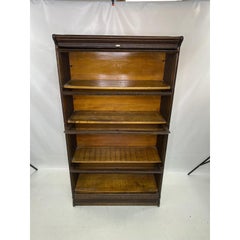 Antique Arts & Crafts Mission Oak Four Stack Lundstrom Barrister Bookcase