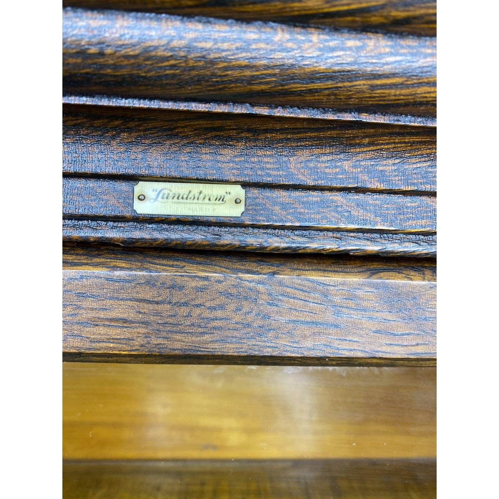 Wood Antique Arts & Crafts Mission Oak Four Stack Lundstrom Barrister Bookcase