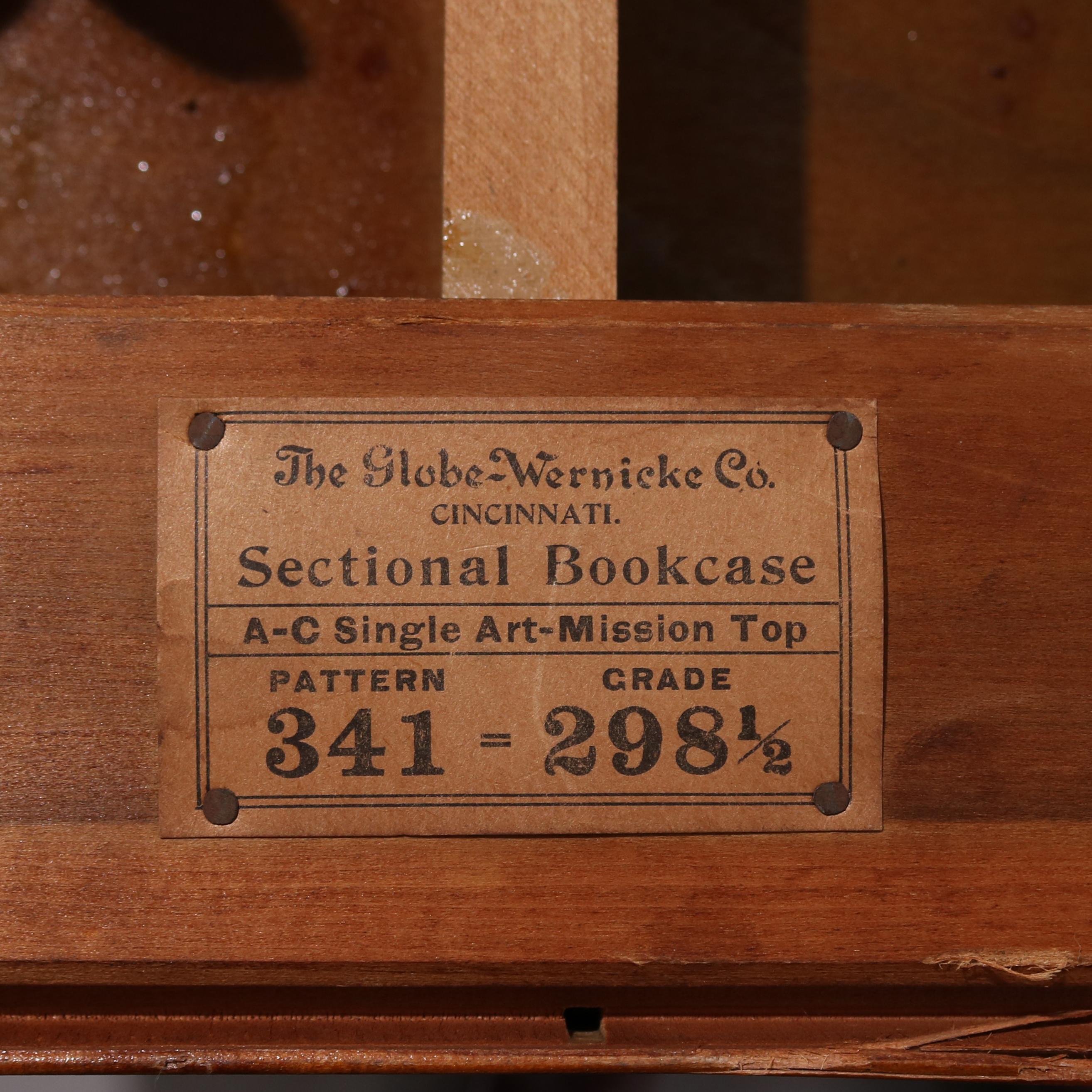 globe wernicke sectional bookcase