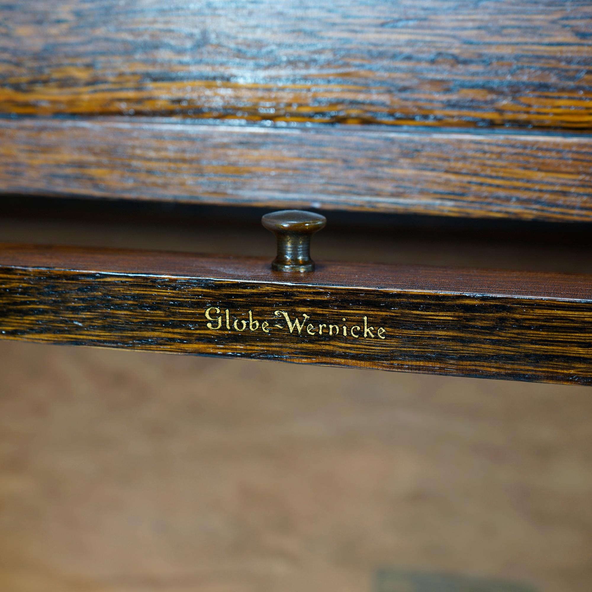  Antique Arts & Crafts Mission Oak Globe Wernicke Stack Bookcase, C1910 3
