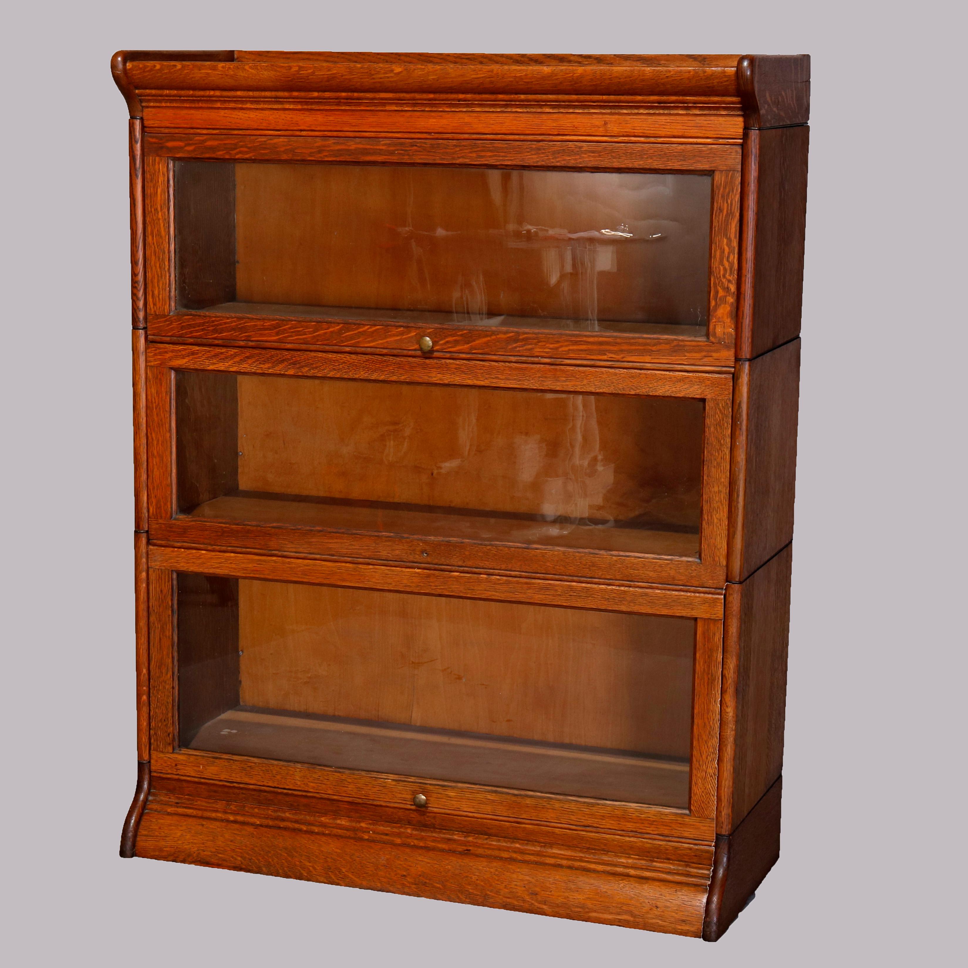 oak barrister bookcase