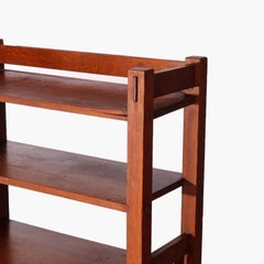 Antique Arts & Crafts Mission Oak Harden School Oak Book Shelf, circa 1910