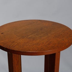 Antique Arts & Crafts Mission Oak L & JG Stickley Drink Stand, Circa 1910