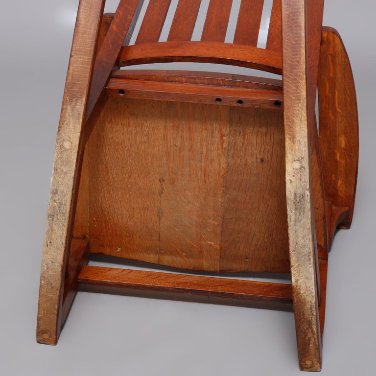 Antique Arts and Crafts Mission Oak Limbert Rocking Chair, circa 1920 ...