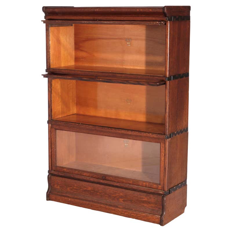 Antique FourStack Barrister Bookcase by Macey, Circa 1920s For Sale at