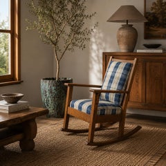 Antique Arts & Crafts Mission Oak Rocking Chair by Oregon Chair Co., Portland, O