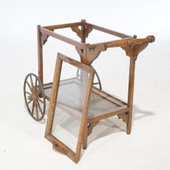 Antique Arts & Crafts Mission Oak Tea Serving Cart, C1910