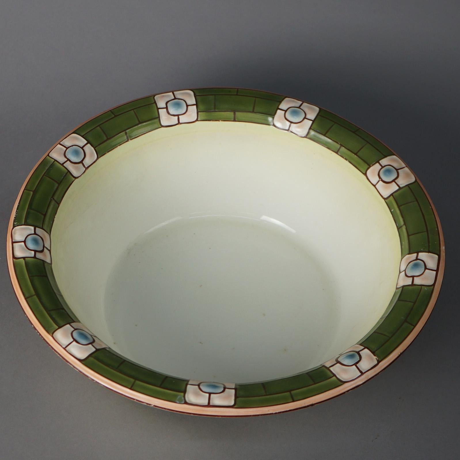 Antico set di ciotole e brocche in porcellana stilizzata Mission Arts & Crafts, 1910 ca. in vendita 4