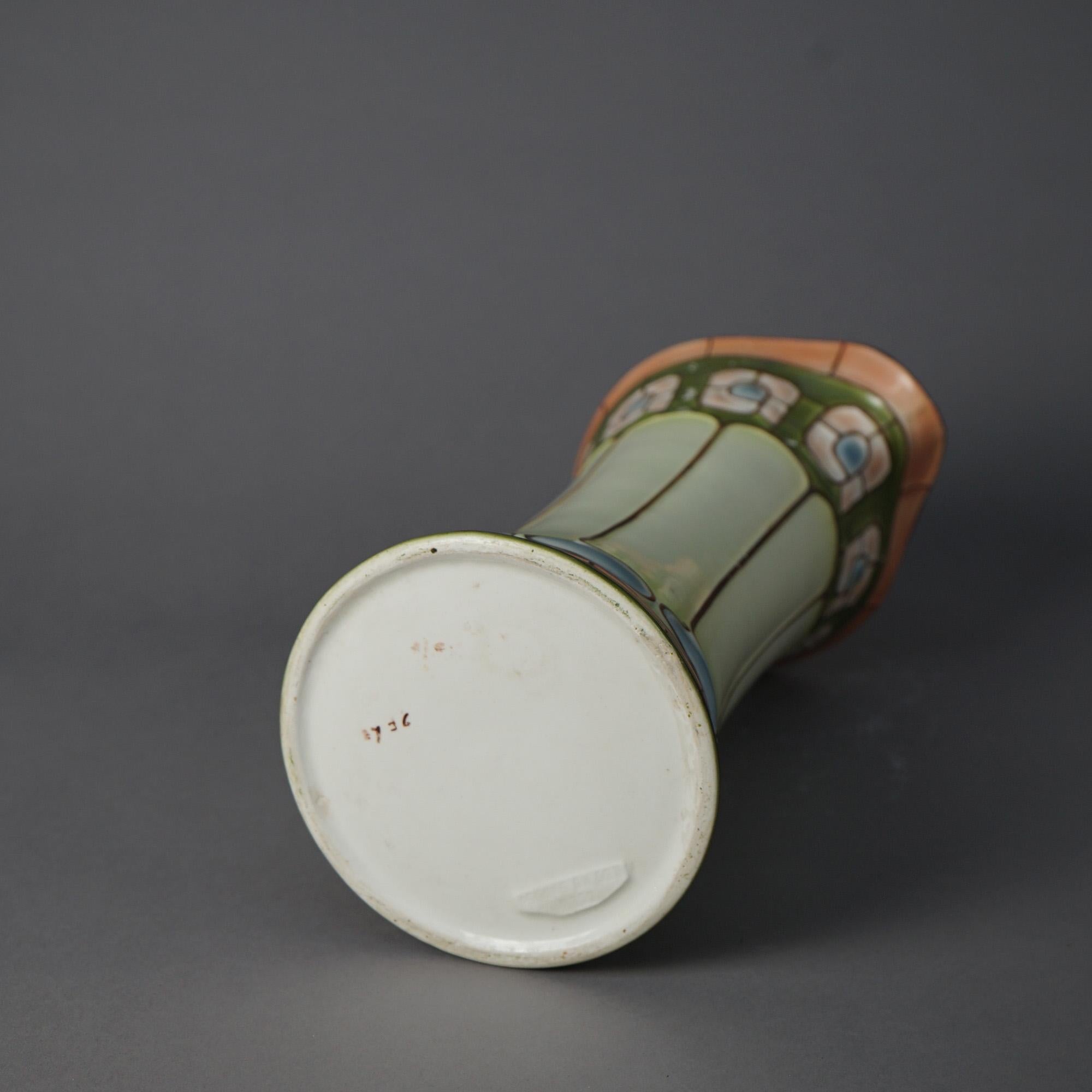 Antique Arts &Crafts Mission Porcelain Stylized ECLA Bowl & Pitcher Set, c1910 For Sale 11