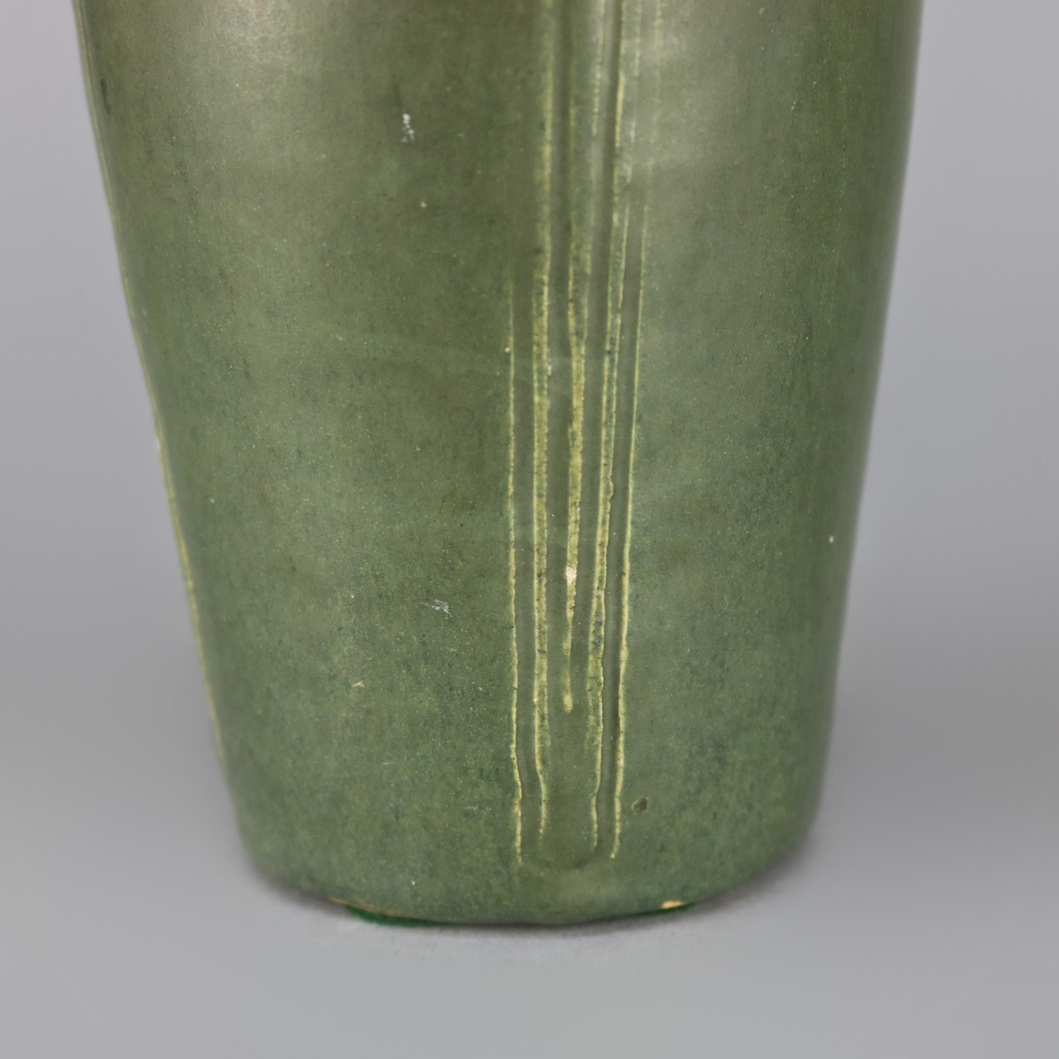 Arts and Crafts Arts & Crafts Grueby School Pottery Matte Vase, Circa 1910