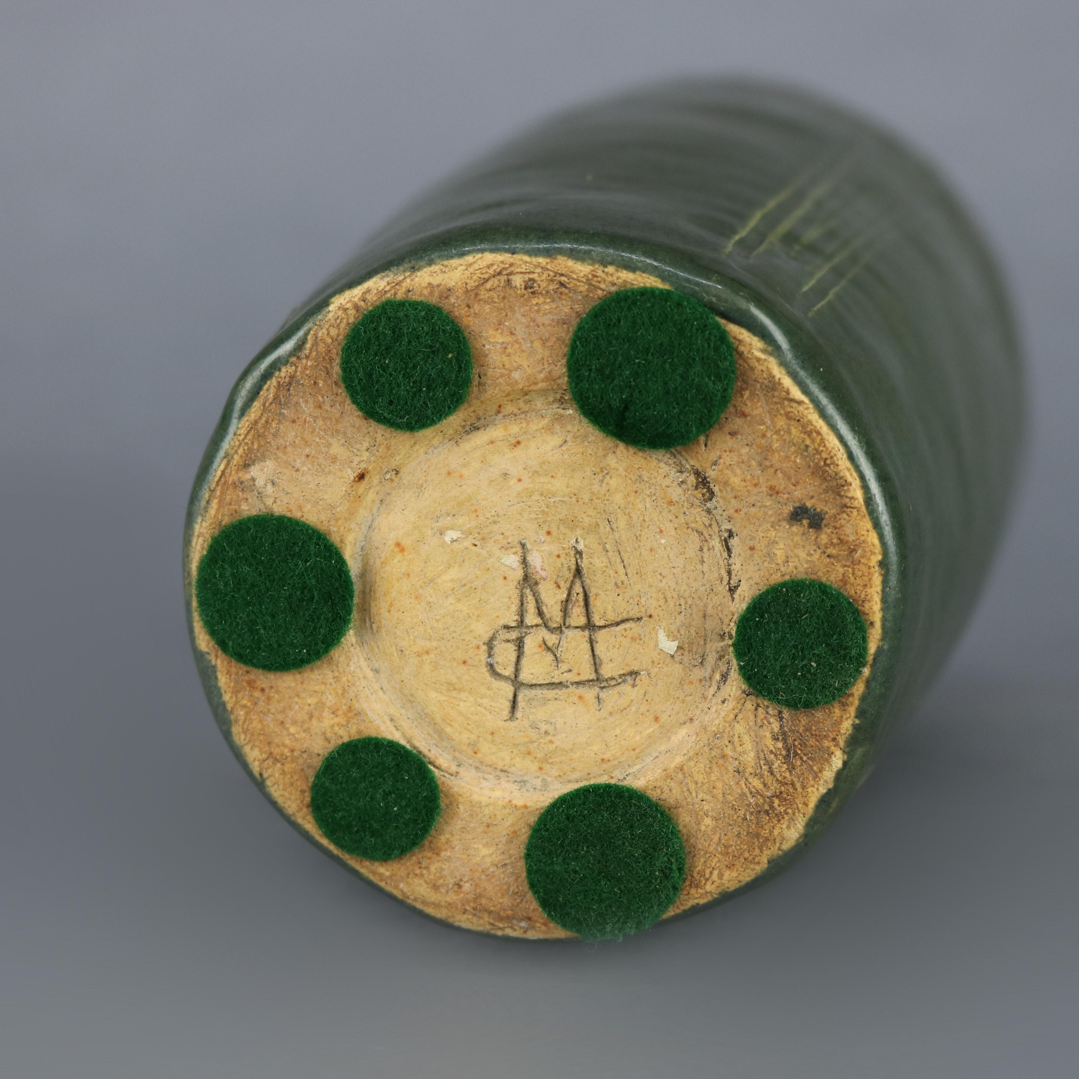American Arts & Crafts Grueby School Pottery Matte Vase, Circa 1910