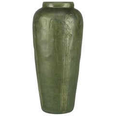 Antique Arts & Crafts Grueby School Pottery Matte Vase, Circa 1910