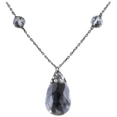 Antique Arts 
Crafts Necklace Victorian Rock Crystal Pendant, circa 1900