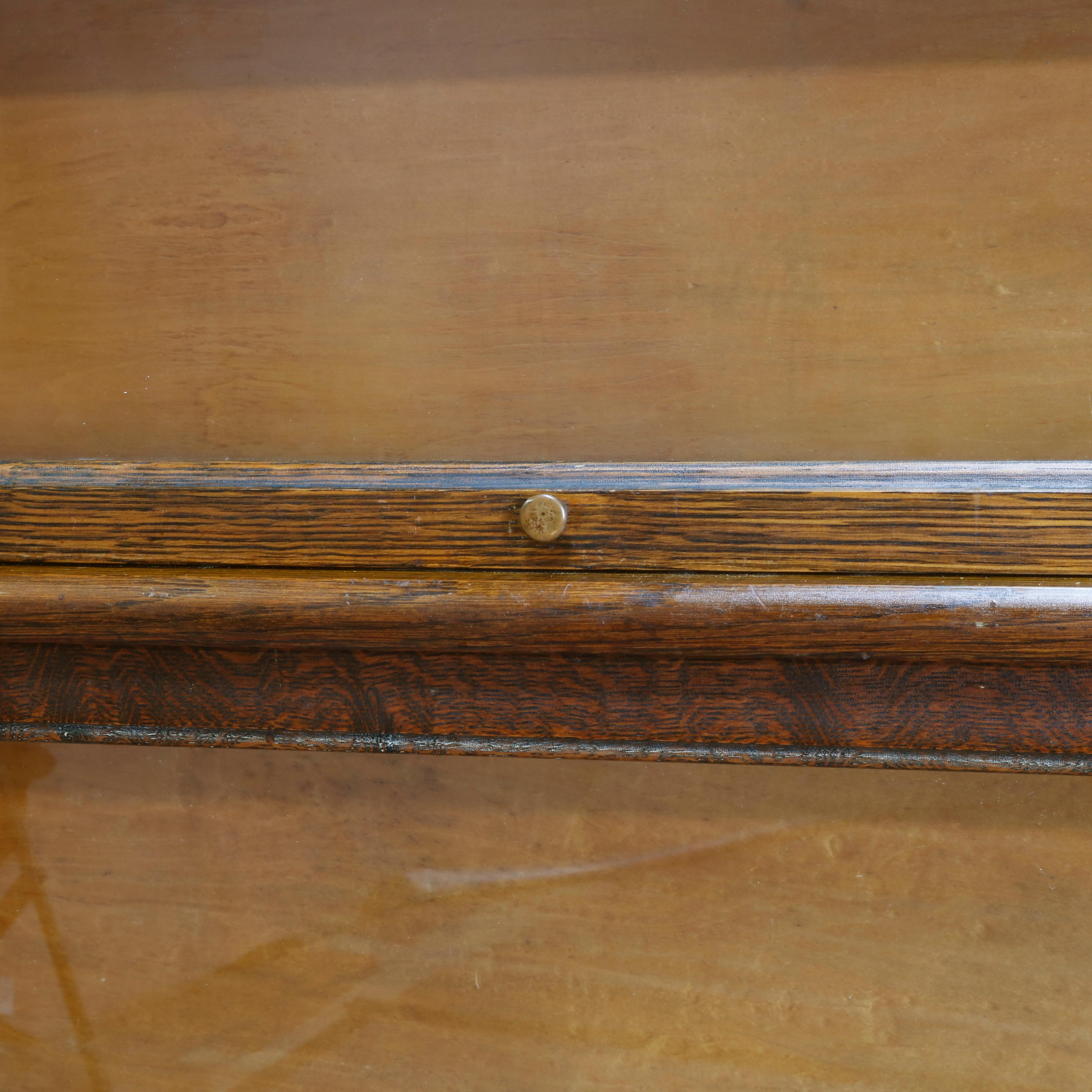 Antique Arts & Crafts Oak 5-Stack Barrister Bookcase by Macey, circa 1910 In Good Condition In Big Flats, NY