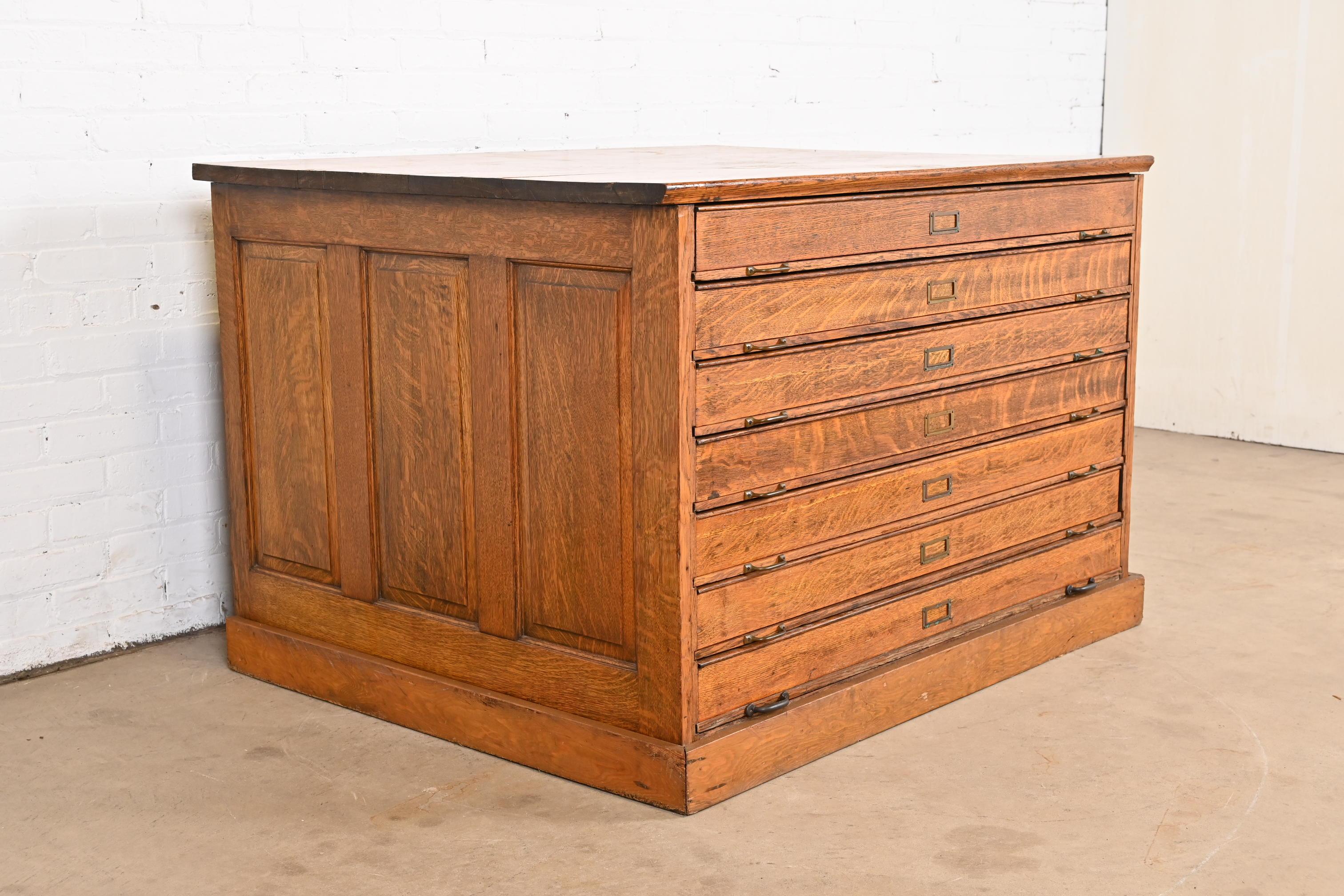 antique flat file