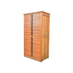 Antique Arts & Crafts Oak Blueprint Flat File Cabinet, Circa 1900