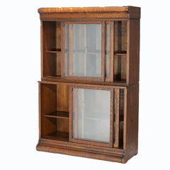 Antique Arts & Crafts Oak Danner Sliding Door Barrister Bookcase, circa 1910