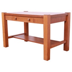 Antique Arts & Crafts Oak Desk or Library Table, circa 1900