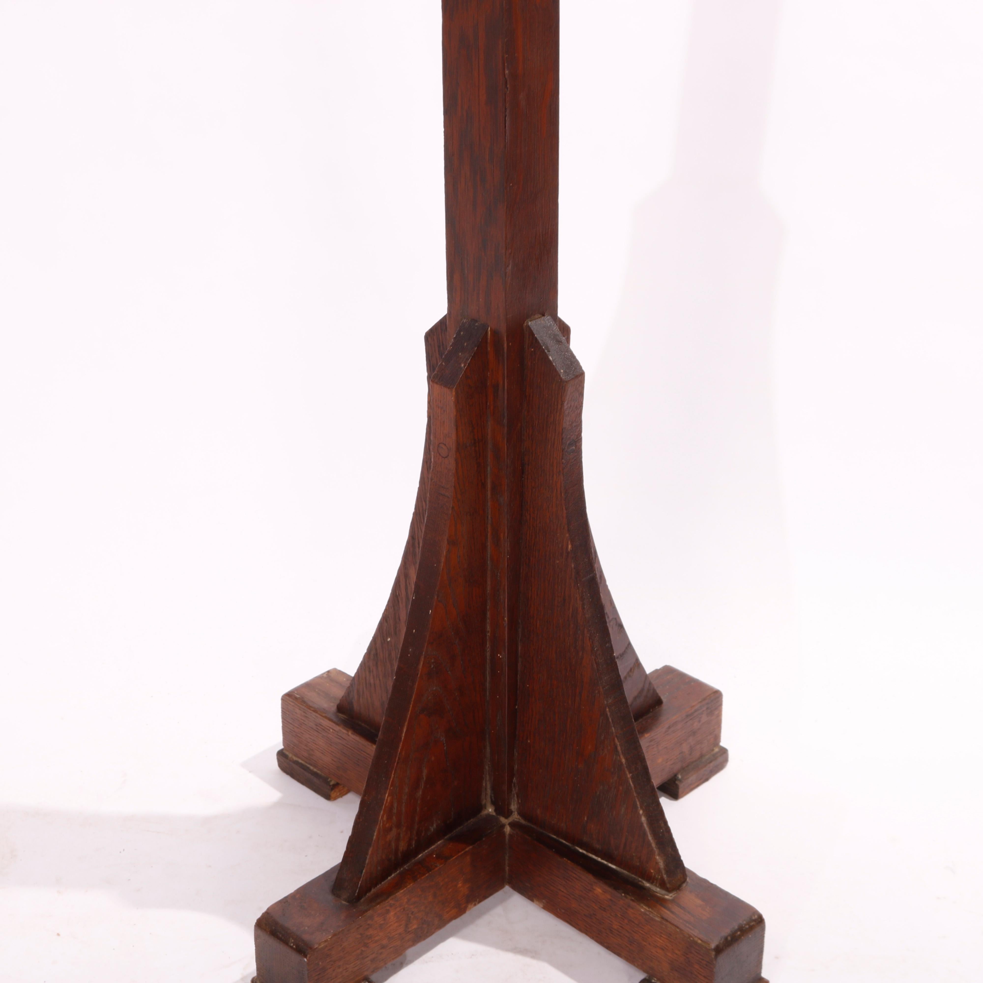 Antique Arts and Crafts Oak Hall Tree, C 1910 at 1stDibs