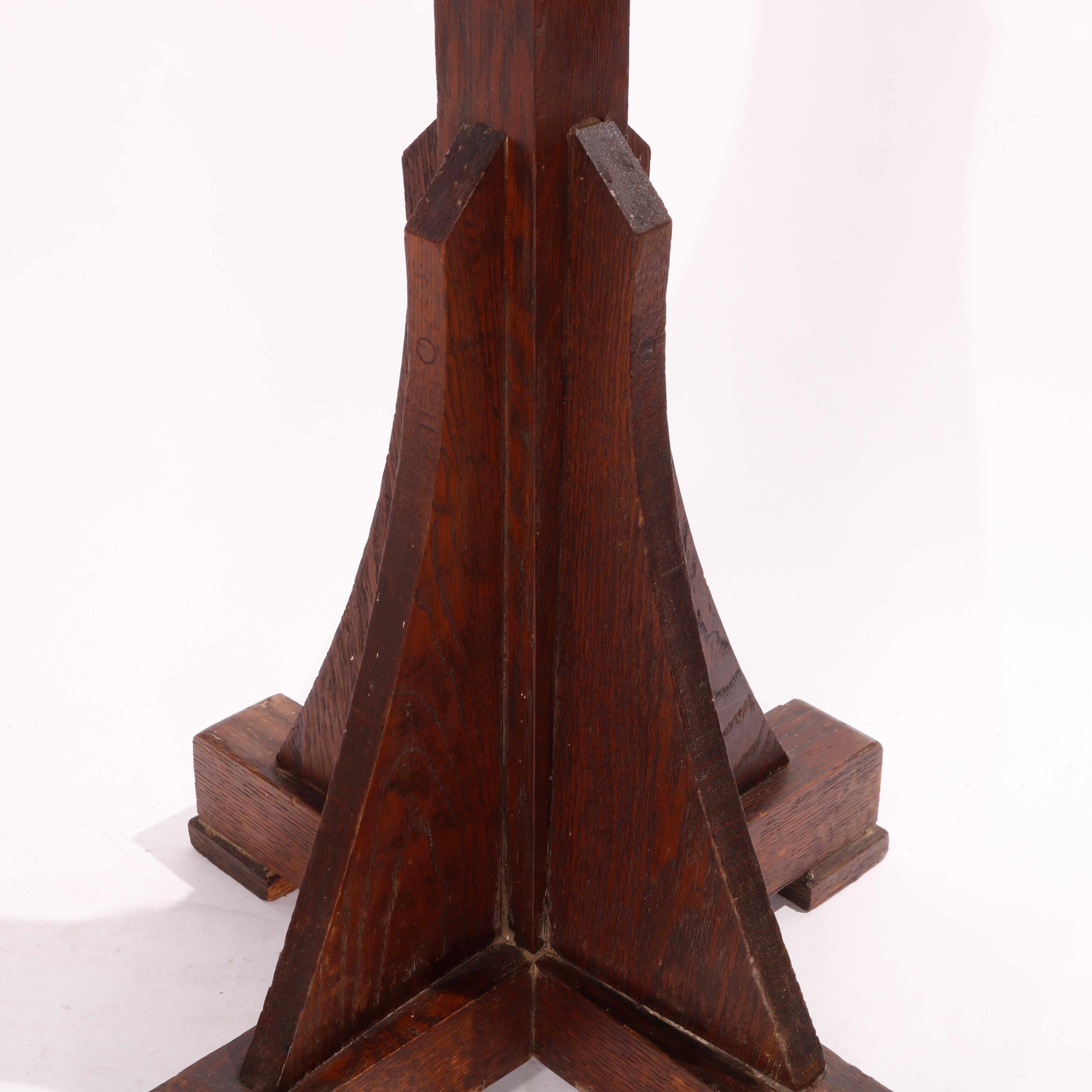Antique Arts and Crafts Oak Hall Tree, C 1910 at 1stDibs