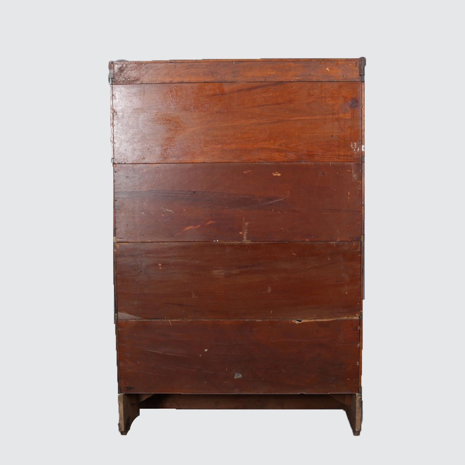 barrister bookcase leaded glass