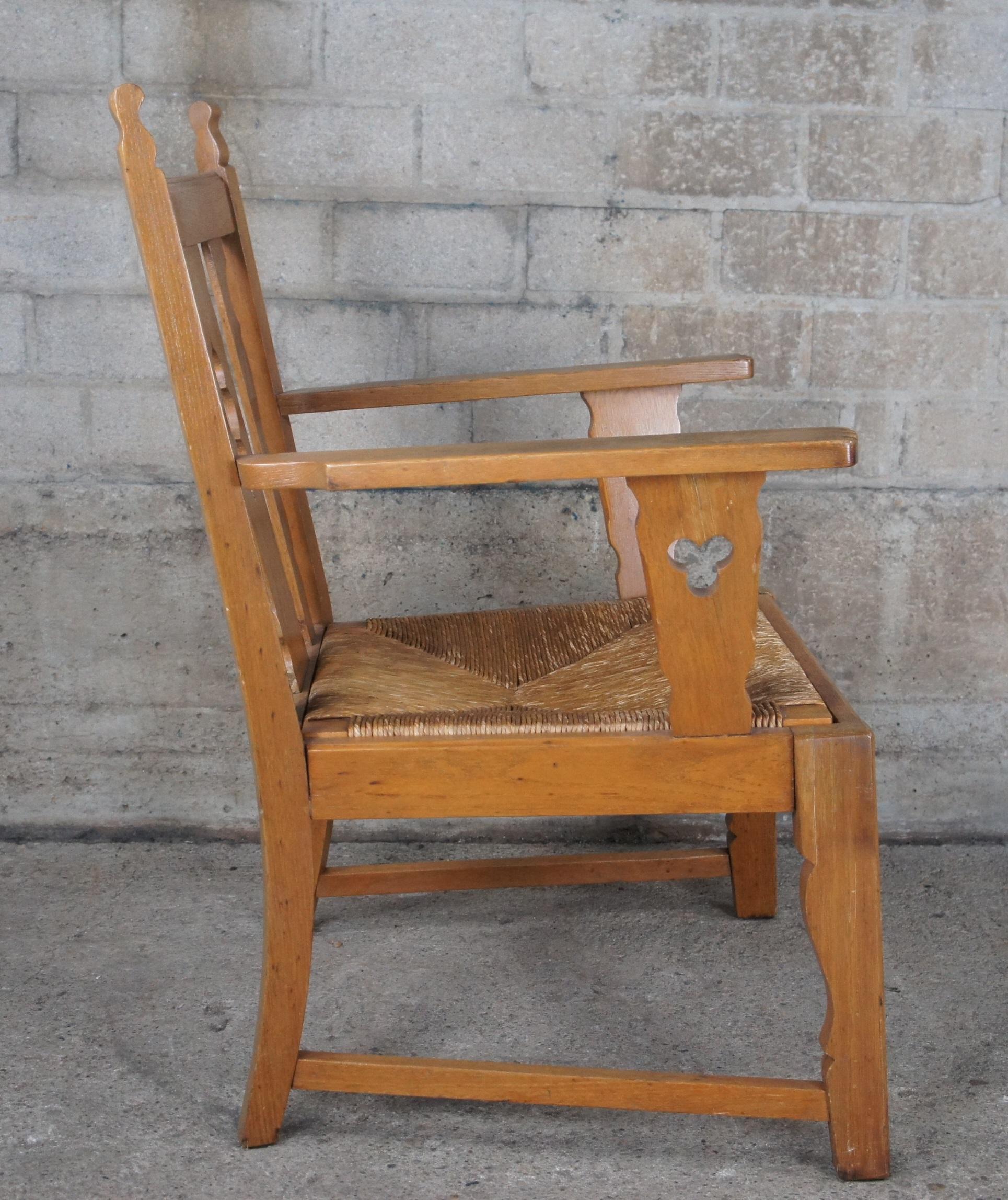 oak arm chair