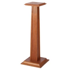 Antico piedistallo da esposizione per sculture in Oak C1920