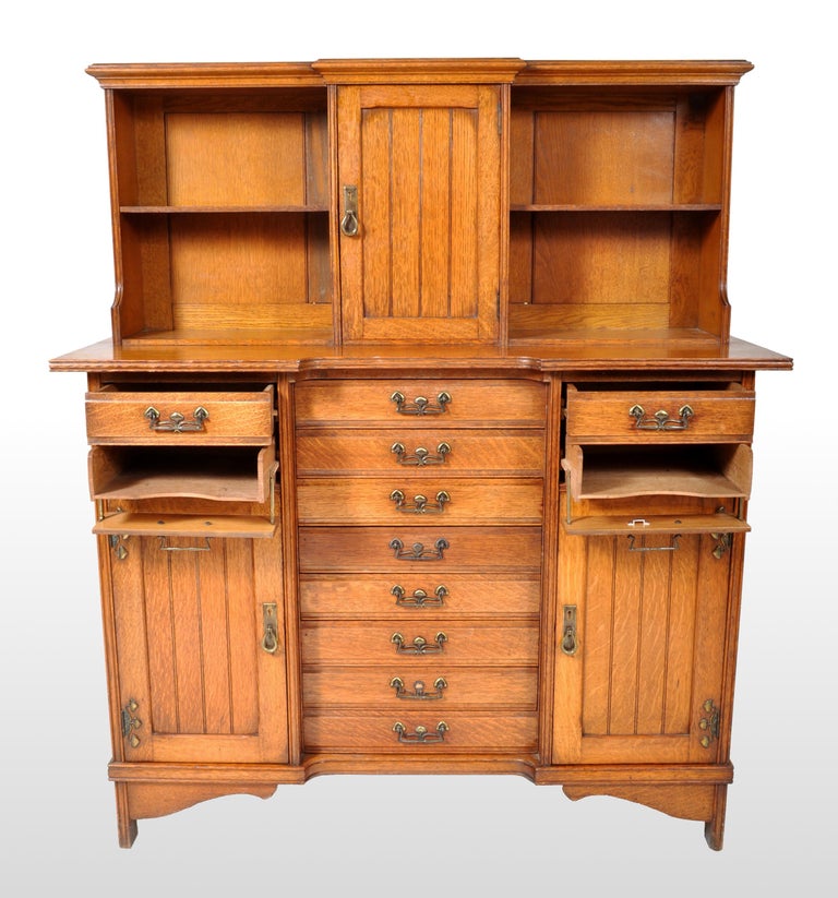 Antique Arts And Crafts Oak Sheet Music Cabinet Circa 1890 At 1stdibs