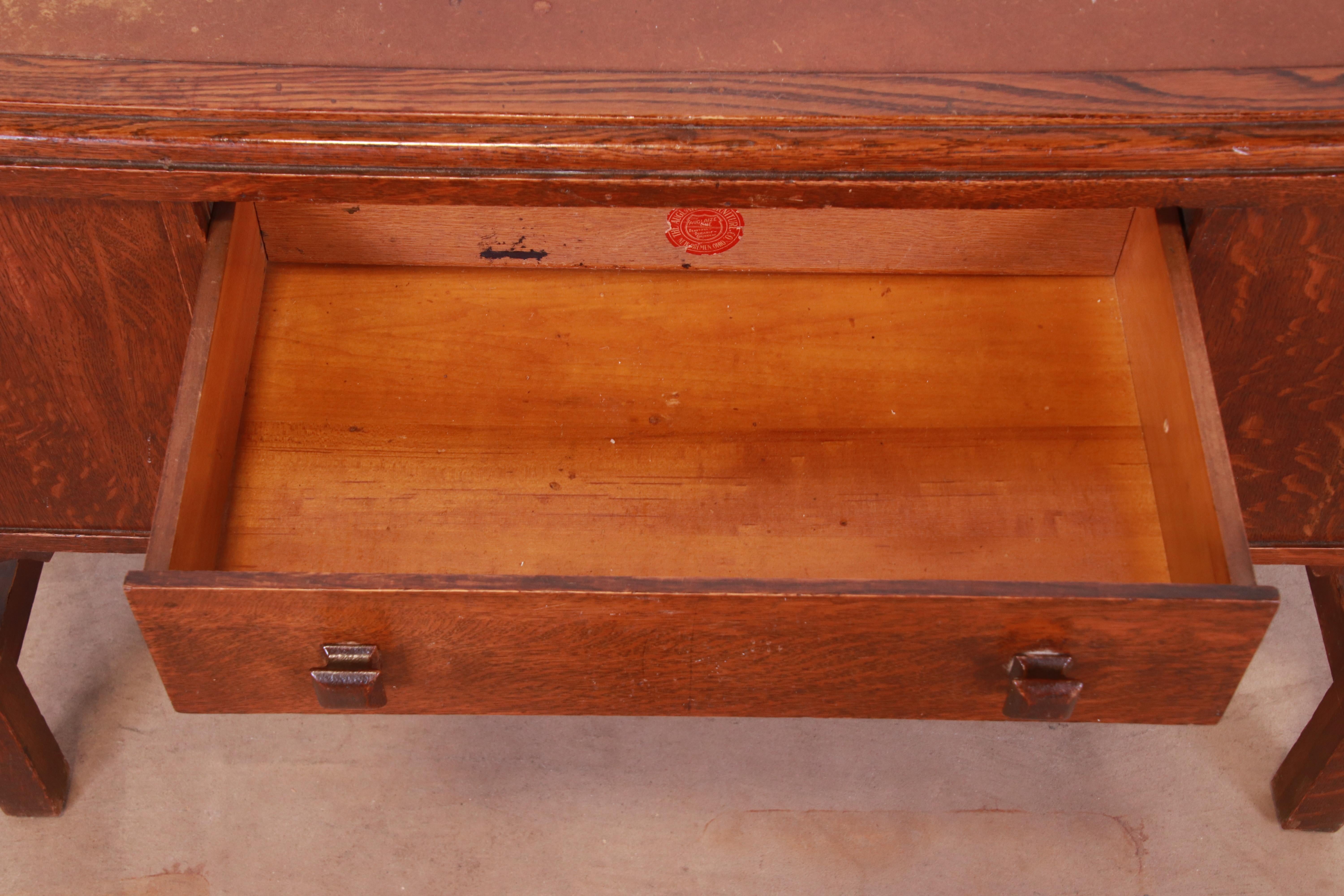 Antique Arts & Crafts Oak Writing Desk From Frank Lloyd Wright's DeRhodes House For Sale 3