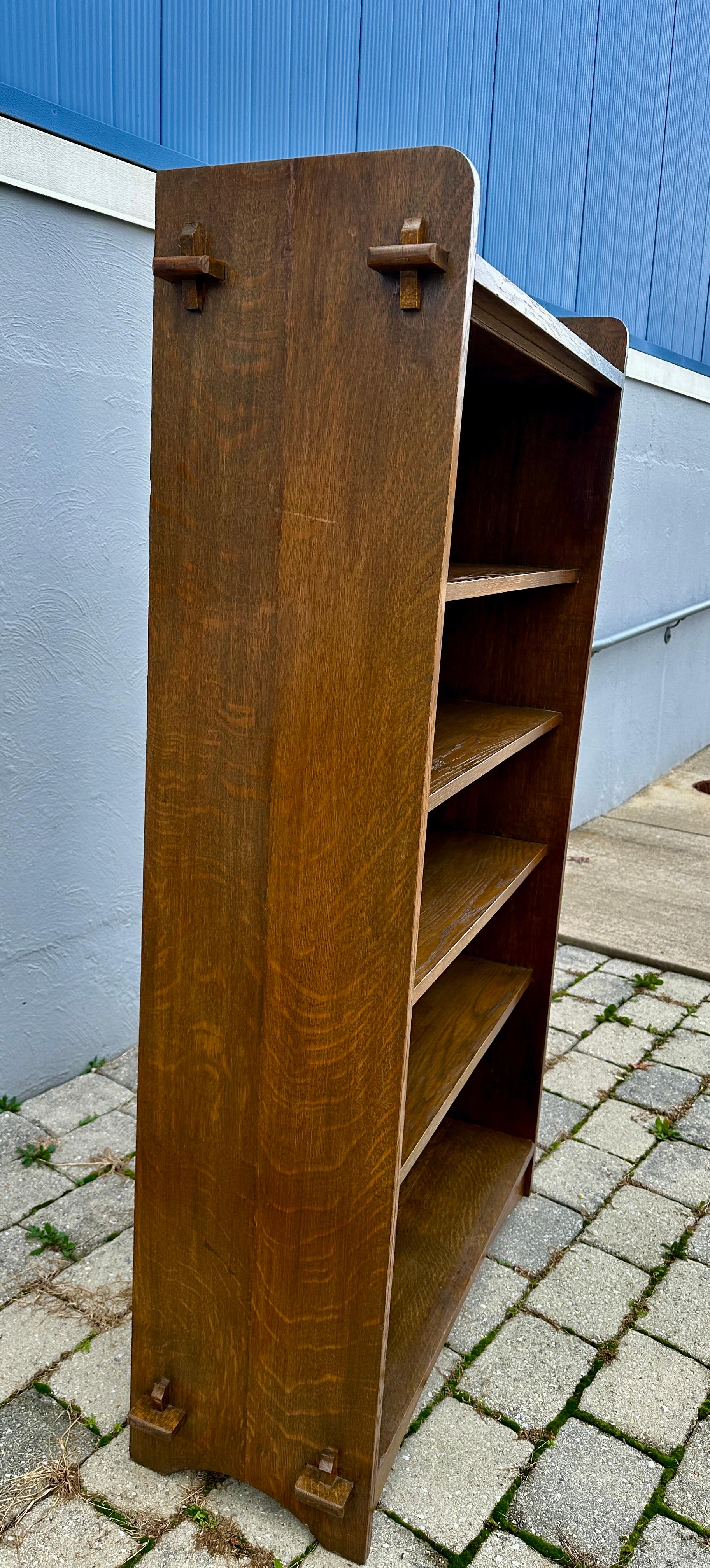 ANTIQUE Arts & Crafts Offenes Bücherregal von Harden - Stickley Era - W8374 im Angebot 1