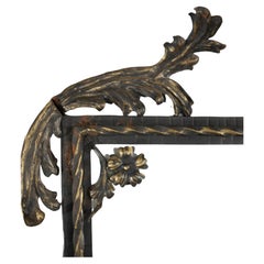 Antique Arts & Crafts Oscar Bach School Wrought Iron Wall Mirror Circa 1920