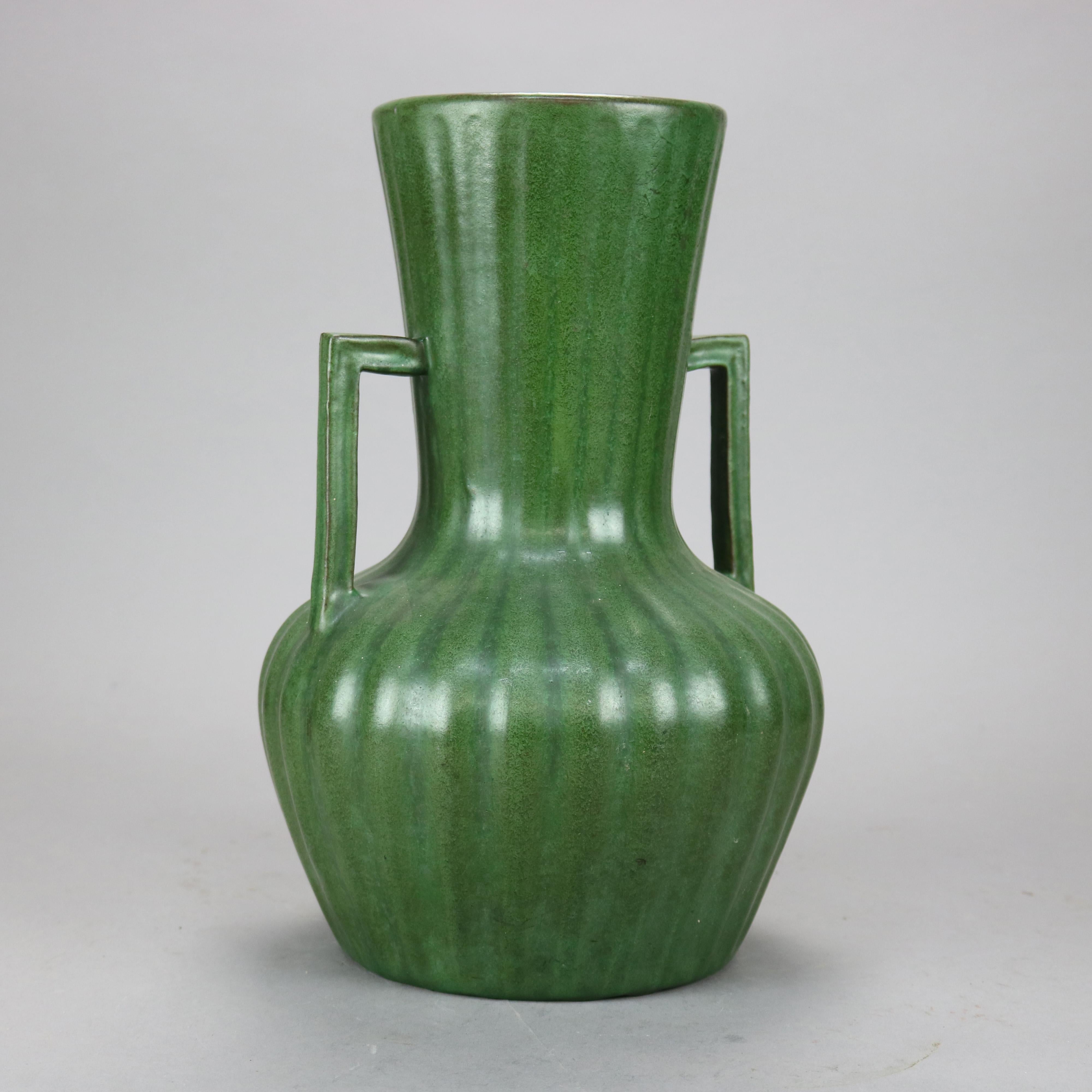 reeded vase
