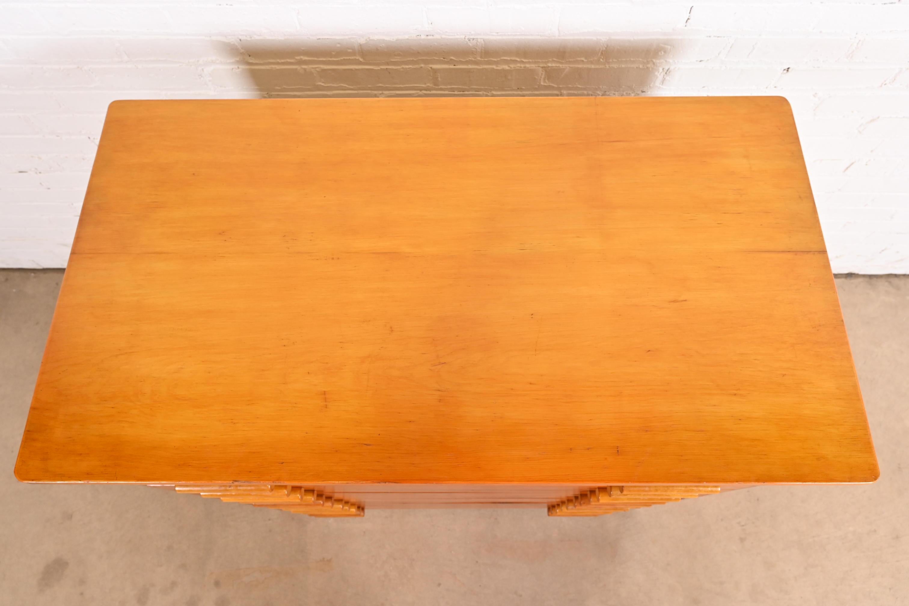 Classeur à dossier plat à 10 tiroirs pour plans d'architecte, en pin ancien, de style Antiques & Craft en vente 3