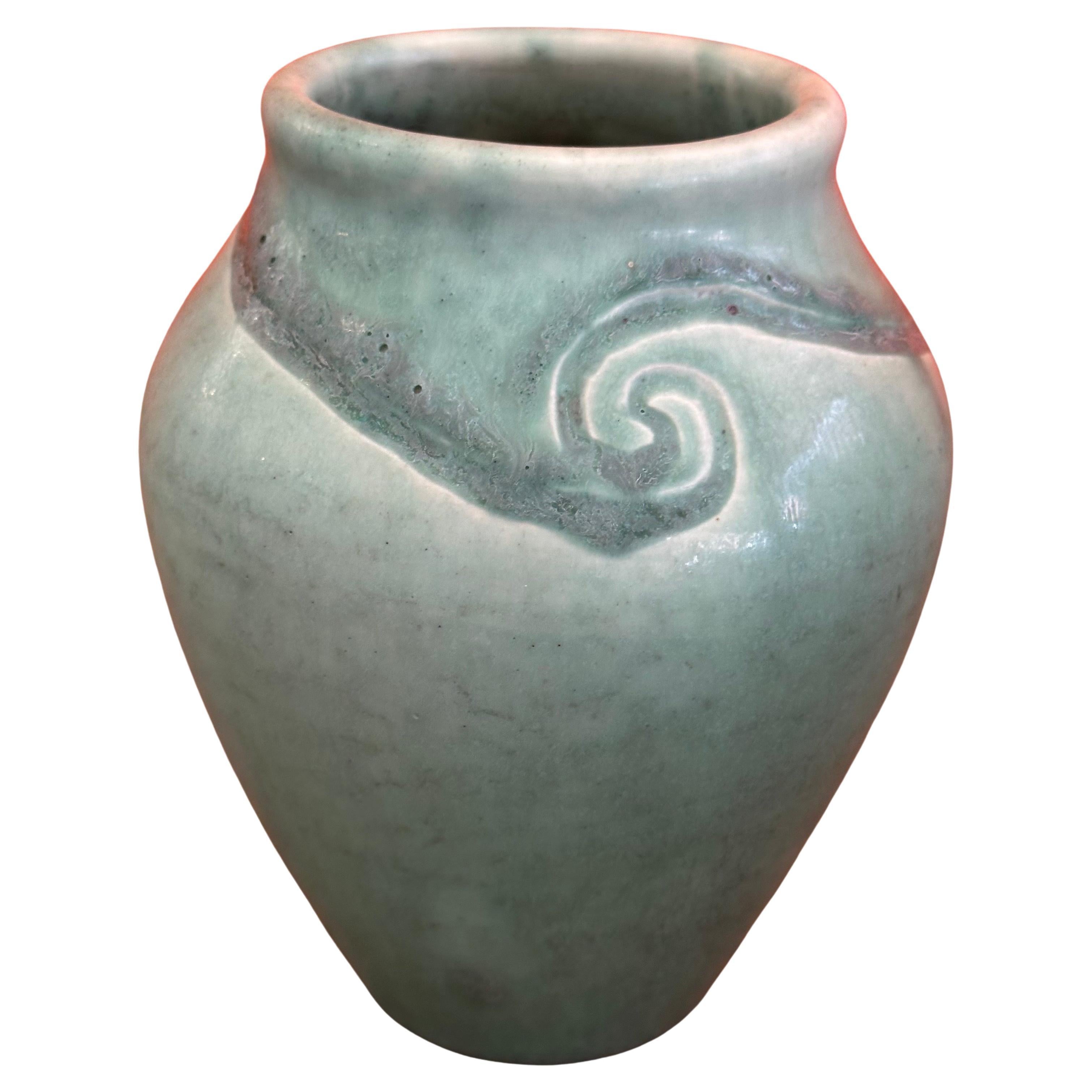 Jarrón antiguo de cerámica Arts and Crafts de Rookwood Pottery Company