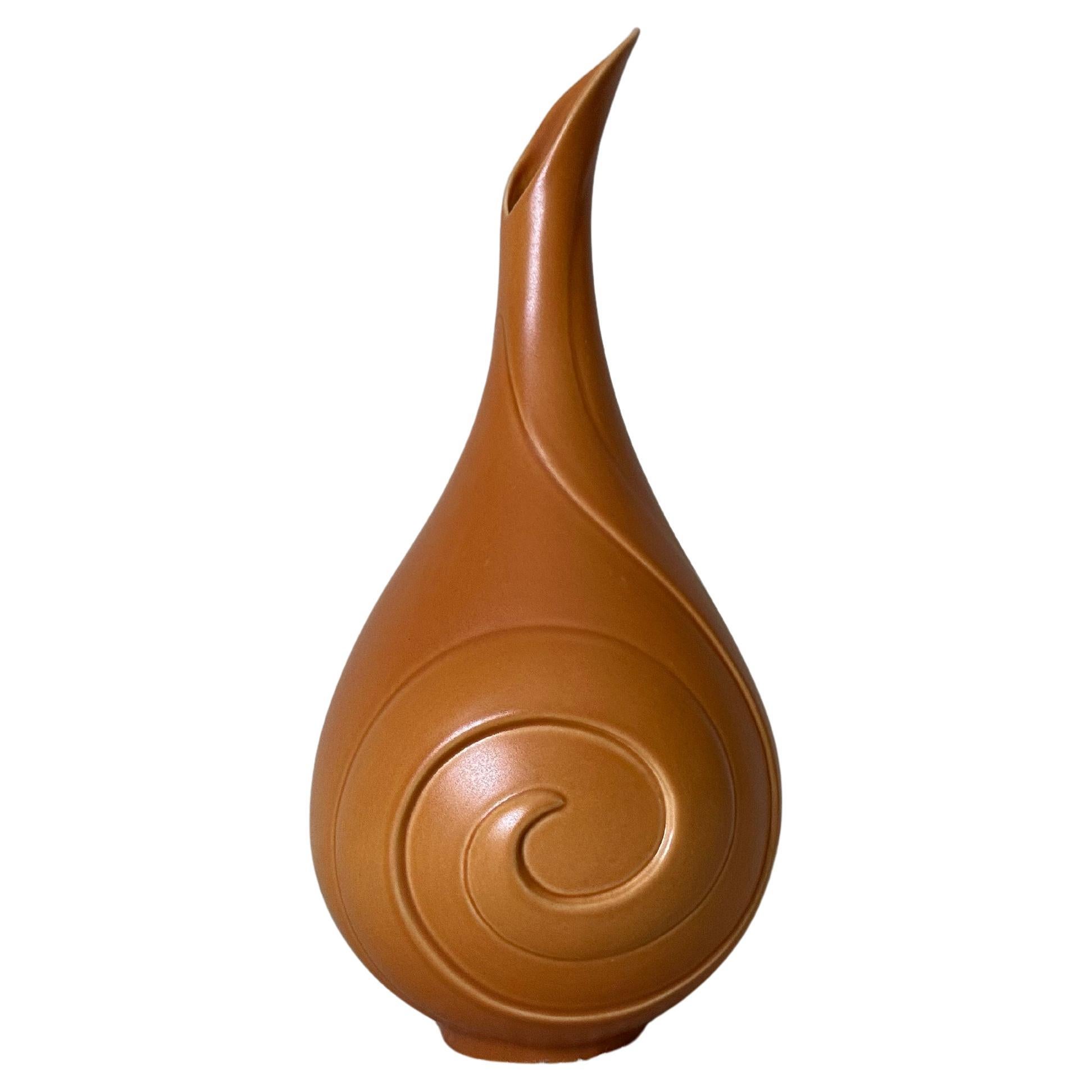 Antico vaso in ceramica Rookwood Swirl Bud di colore raro di Arts & Crafts In condizioni ottime in vendita a San Diego, CA