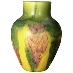  Antique Arts & Crafts Rookwood Art Pottery Abstract Vase Matte Glaze, 1928