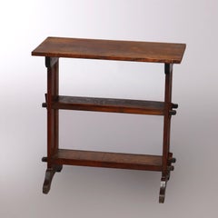 Antique Arts & Crafts Roycroft Little Journey Oak Book Stand, circa 1910