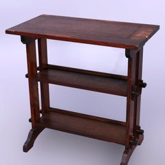 Antique Arts & Crafts Roycroft Mission Oak Journey Book Stand, c1910